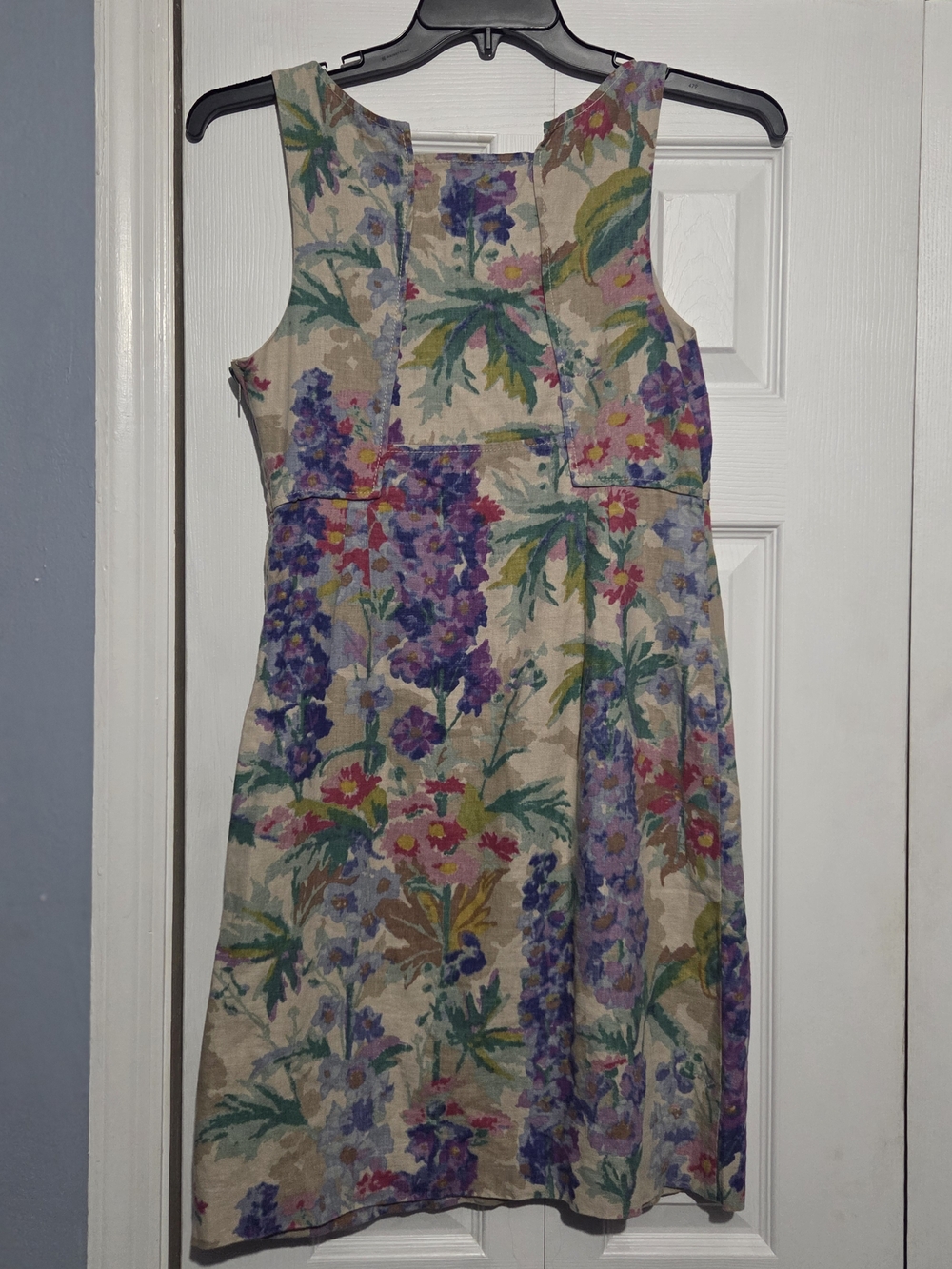 Edme & Esyllte Anthropologie Floral Linen Blend Sleeveless Dress - Picture 2 of 5